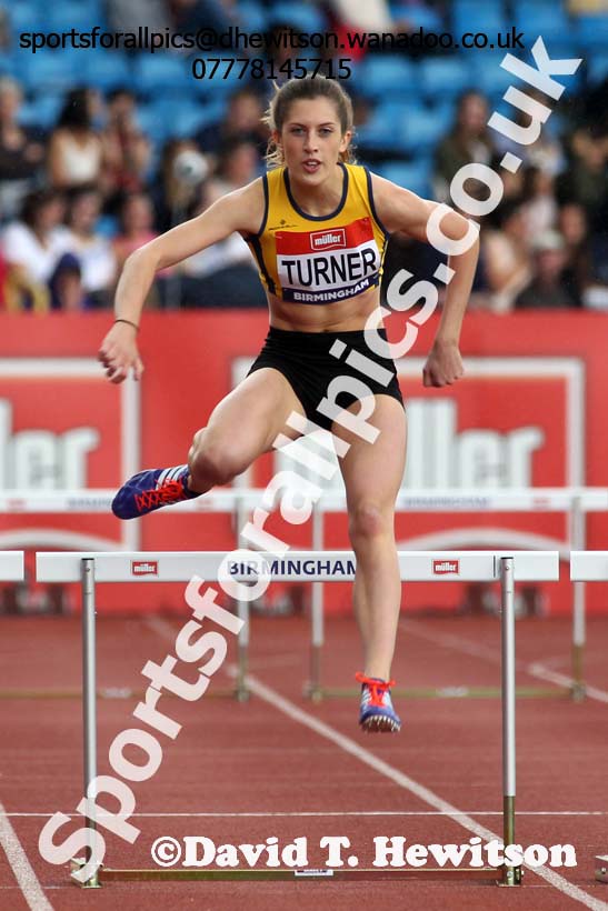Womens 400 metres hurdles, British Championships, Birmingham. Photo: David T. Hewitson/Sports for All Pics